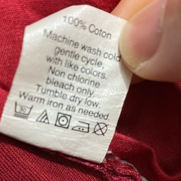 J Crew Pants Mens Size 33x32 Burgundy The Sutton Fit Broken-in Chino Pants - Picture 9 of 9